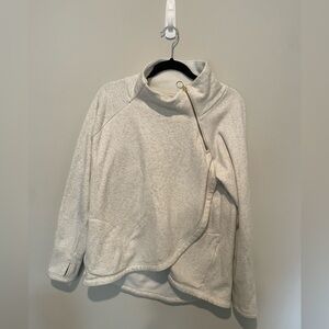 Athleta funnel neck asymmetrical sweatshirt medium